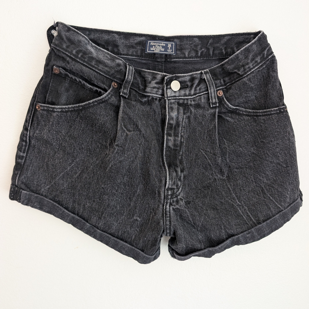 Abercrombie & Fitch Dark Gray Jean Shorts